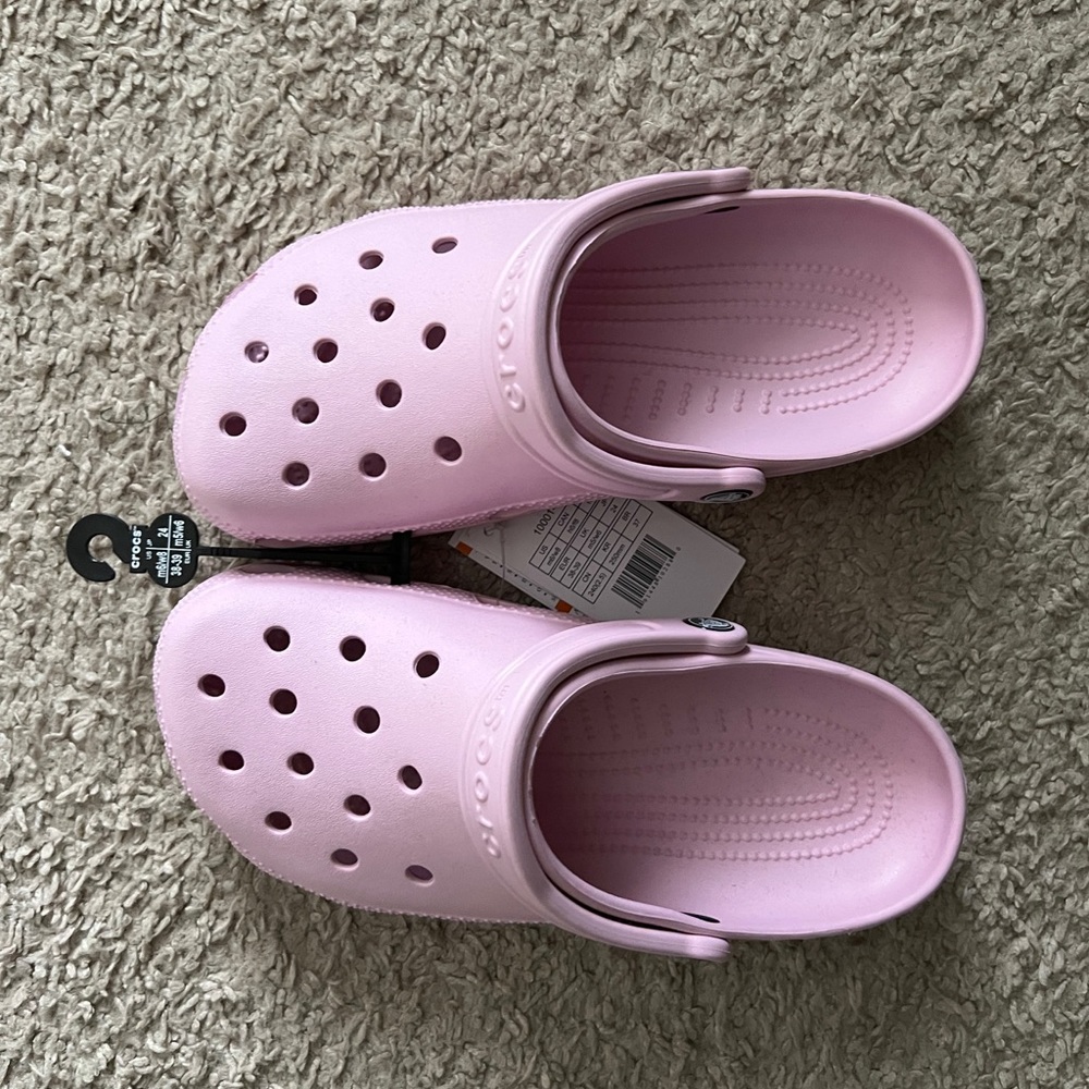 Pink Crocs